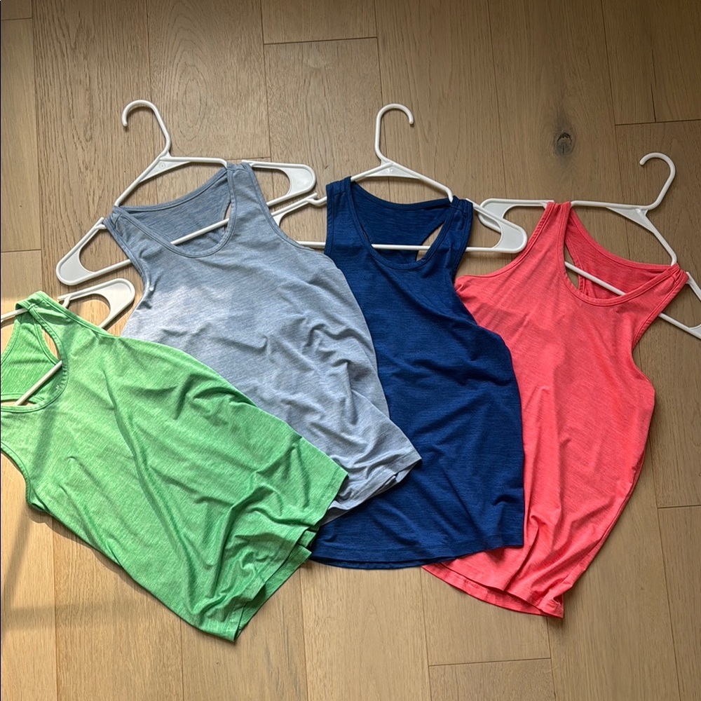 Tank Top Set - Blue, Light Blue, Green, Pink